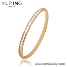 52173 Xuping China al por mayor brazalete de la manera de piedras preciosas de oro plateado para las mujeres